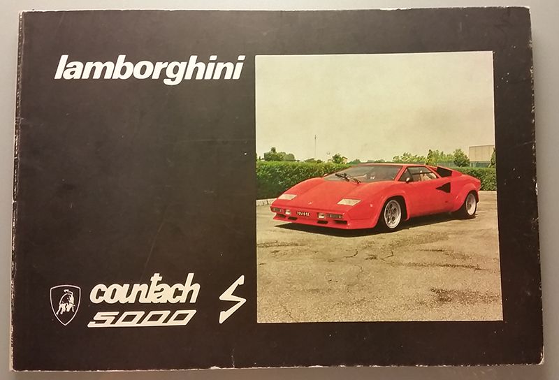 Fs: Countach 5000s Owner's Manual - Classifieds - Lambo Power